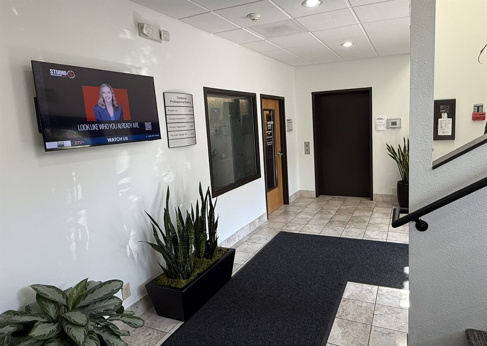 Office hallway at The Kids' Dentist